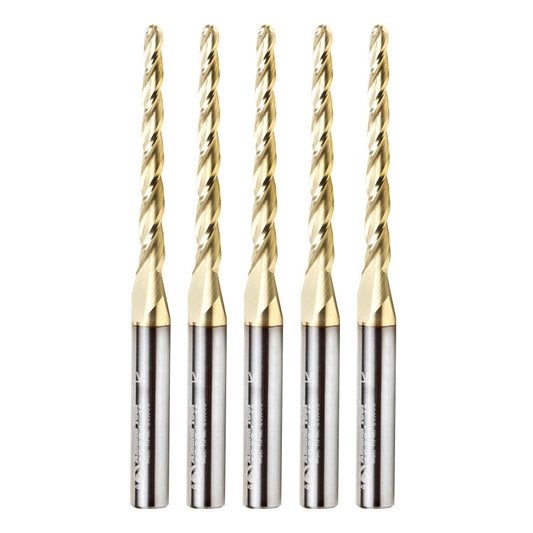 Amana Tool - 46284-5 - 5 PCS 1/8 CARVING 3D TAPERED