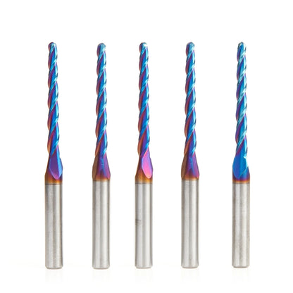 Amana Tool - 46284-K-5 - 5PCS 1/8 CARVING TAPERED SPKEK