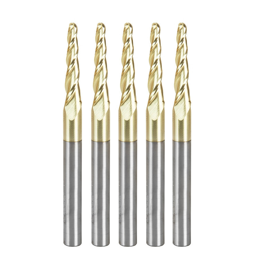 Amana Tool - 46286-5 - 5 PCS 1/8 CARVING 3D TAPERED