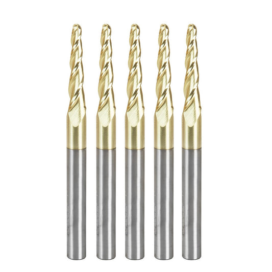Amana Tool - 46286-5 - 5 PCS 1/8 CARVING 3D TAPERED