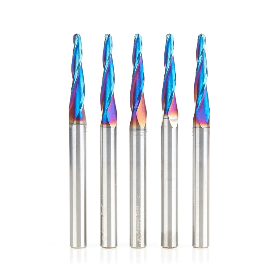 Amana Tool - 46286-K-5 - 5PCS 1/8 CARVING 3DTAPER SPKT