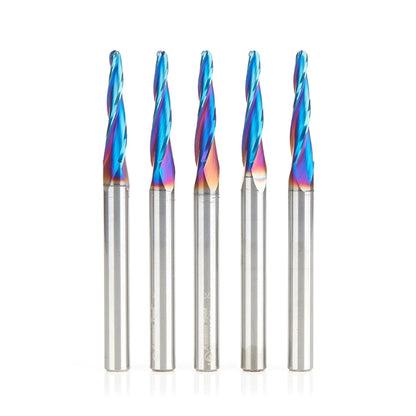 Amana Tool - 46286-K-5 - 5PCS 1/8 CARVING 3DTAPER SPKT