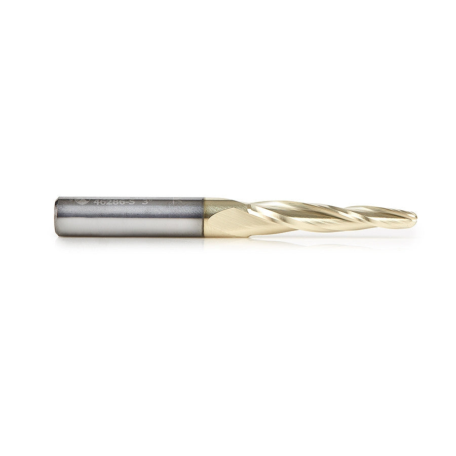 Amana Tool - 46286-S - 1/8 CARVING 3D TAPERD BALLNOSE