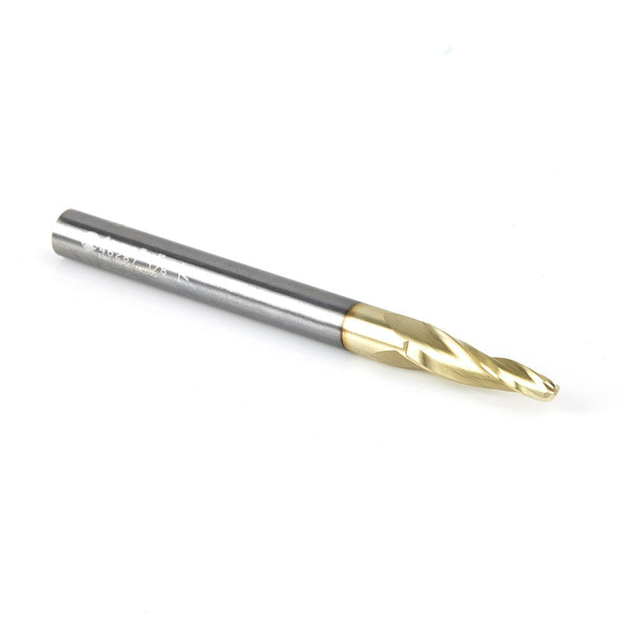 Amana Tool - 46287 - 1/8 CARVING 3D TAPERD BALLNOSE
