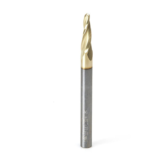 Amana Tool - 46287 - 1/8 CARVING 3D TAPERD BALLNOSE