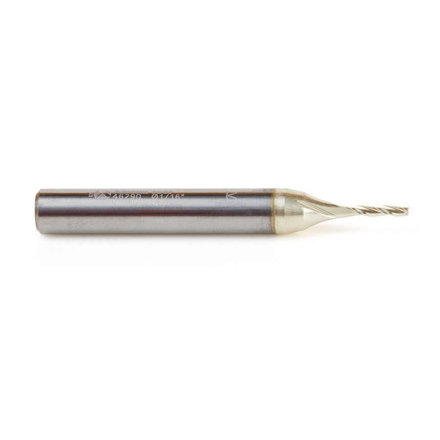 Amana Tool - 46290 - 1/16 CARVING 3D STRAIGHT ZrN