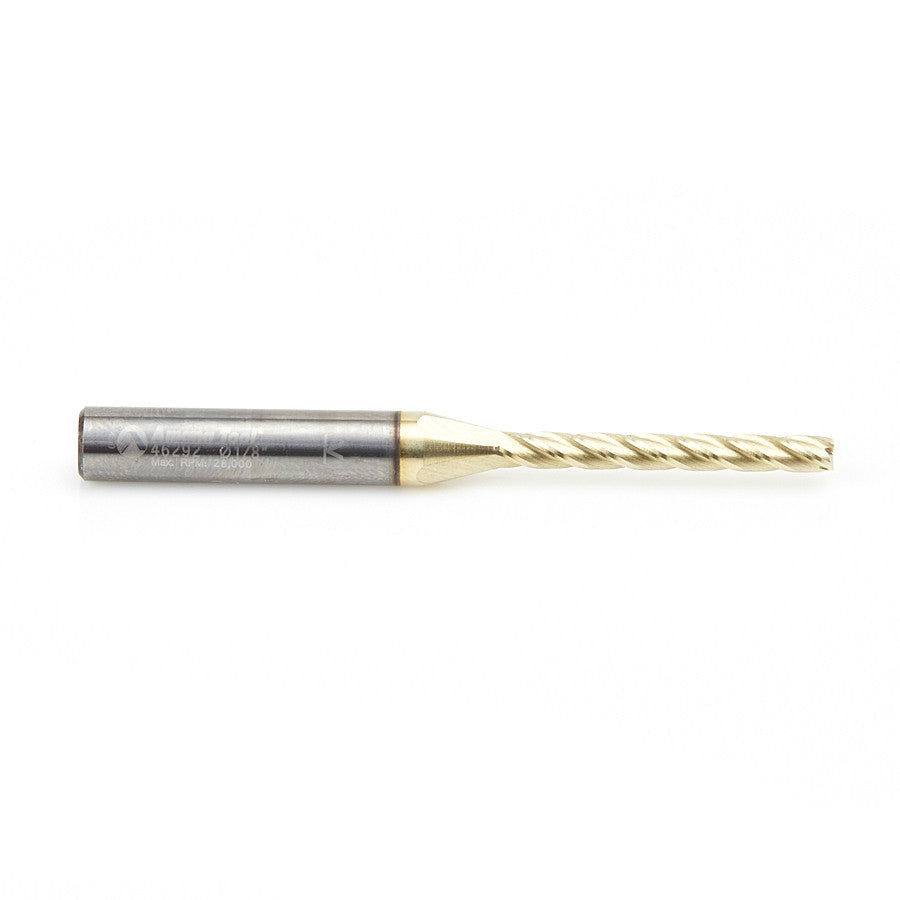 Amana Tool - 46292 - 1/8 CARVING 3D STRAIGHT ZrN