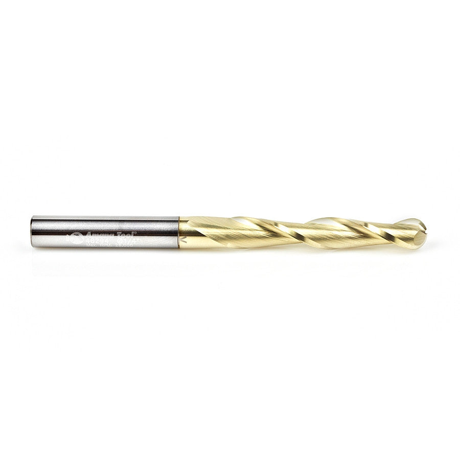Amana Tool - 46294 - 1/4 CARVING 3D BALLNOSE ZrN