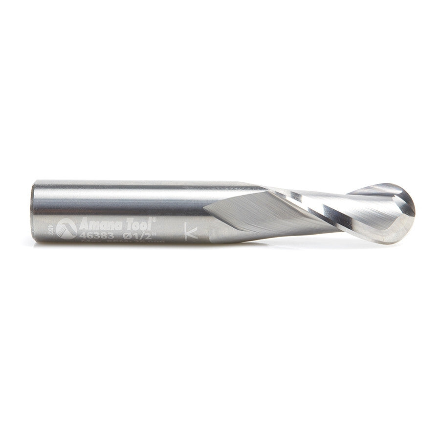 Amana Tool - 46383 - S.C SPIRAL BALLNOSE UPCUT 1/2"