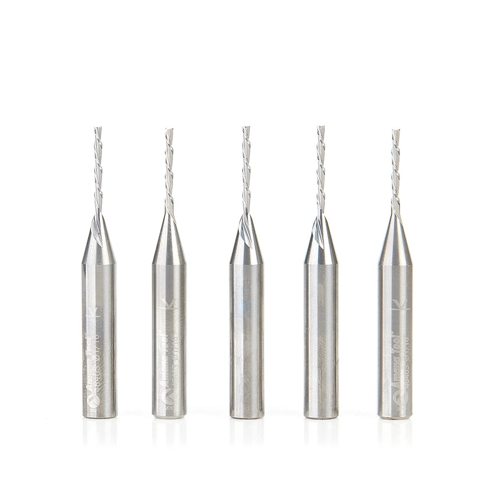 Amana Tool - 46403-5 - 5PCS 1/16" SPIRAL DOWN-CUT