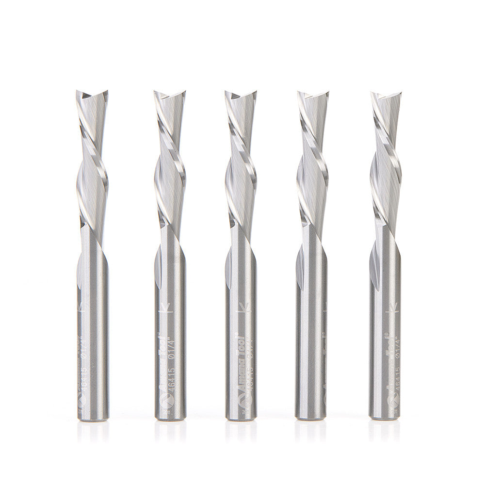 Amana Tool - 46415-5 - 5PCS 1/4"x1/4" SPIRAL DOWNCUT