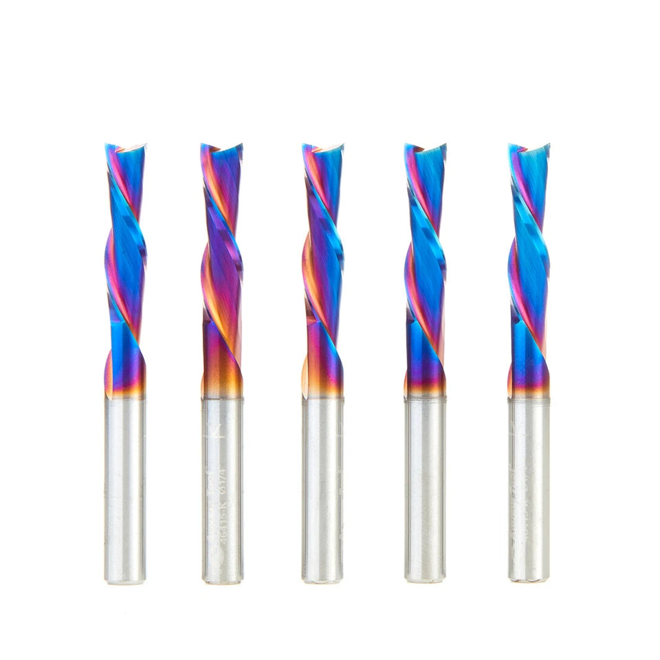 Amana Tool - 46415-K-5 - 5PCS 1/4"SPIRAL DONWCUT SPEKTR