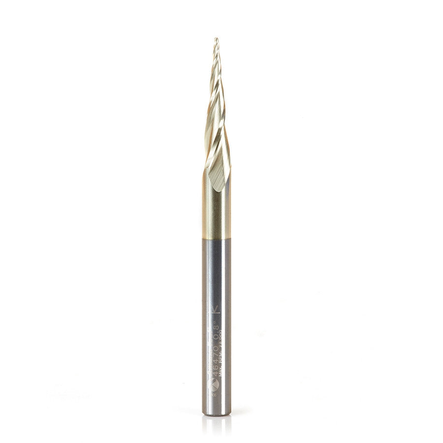 Amana Tool - 46470 - 0.8mmCARVING 3D TAPERD BALLNOS