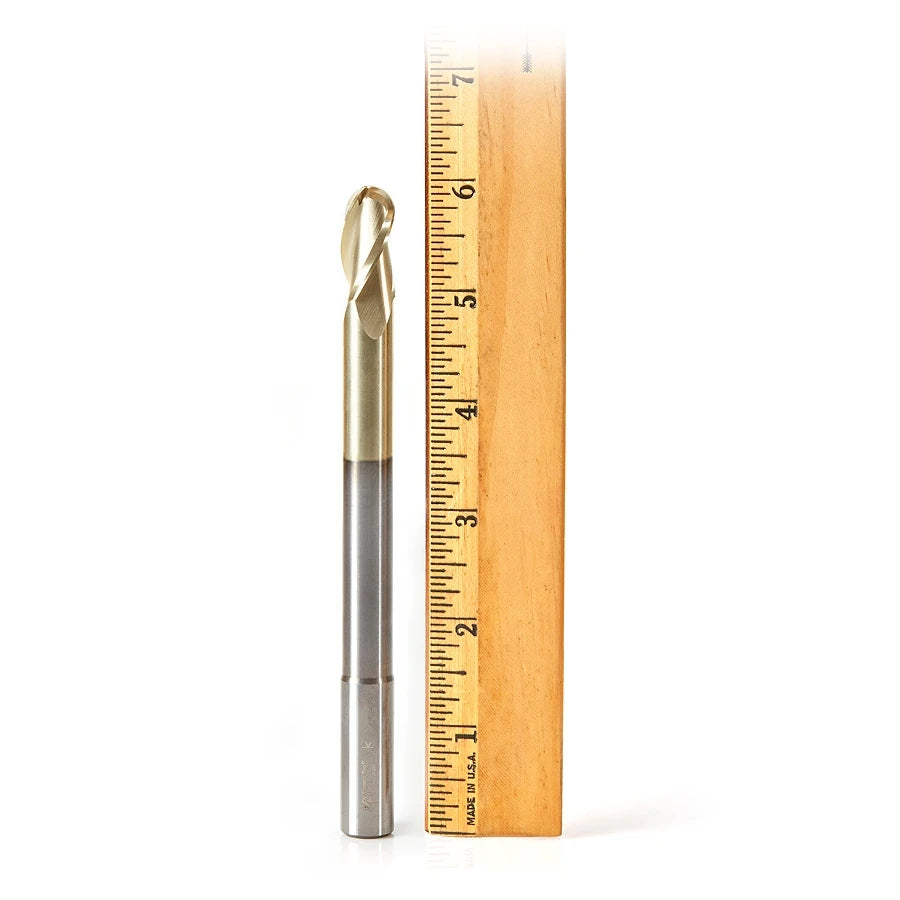 Amana Tool - 46493 - 1/2 CARVING 3D BALL NOSE ZrN
