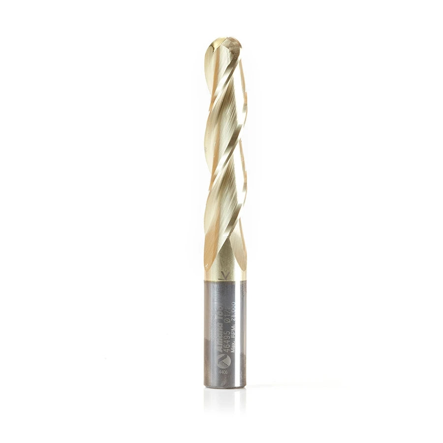 Amana Tool - 46495 - 1/2 CARVING 3D BALL NOSE ZrN