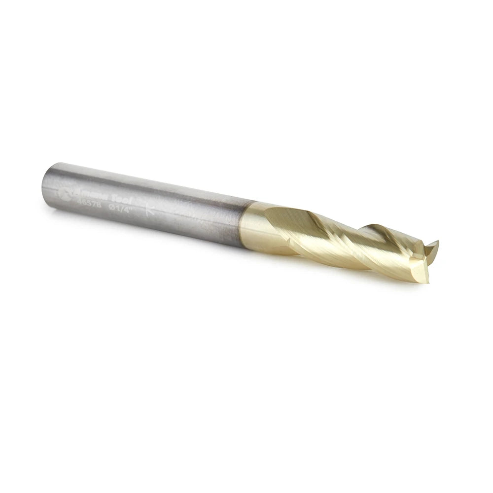 Amana Tool - 46578 - 1/4 CARVING 3D STRAIGHT ZrN