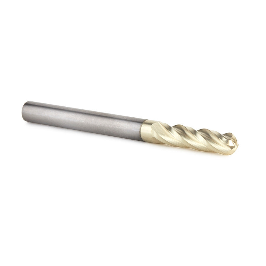 Amana Tool - 46584 - 1/4 CARVING 3D BALLNOSE ZrN