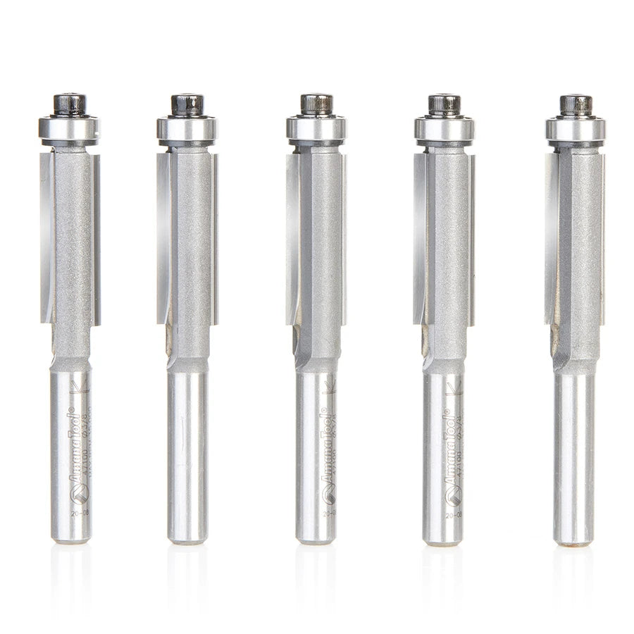 Amana Tool - 47100-5 - 5 PC FLUSH TRIM  3/8Dx1/4 SHK