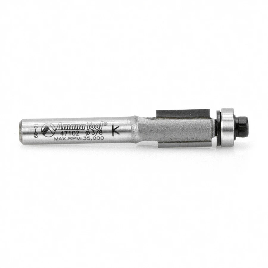 Amana Tool - 47102 - FLUSH TRIM  3/8 DIA  1/4 SHANK