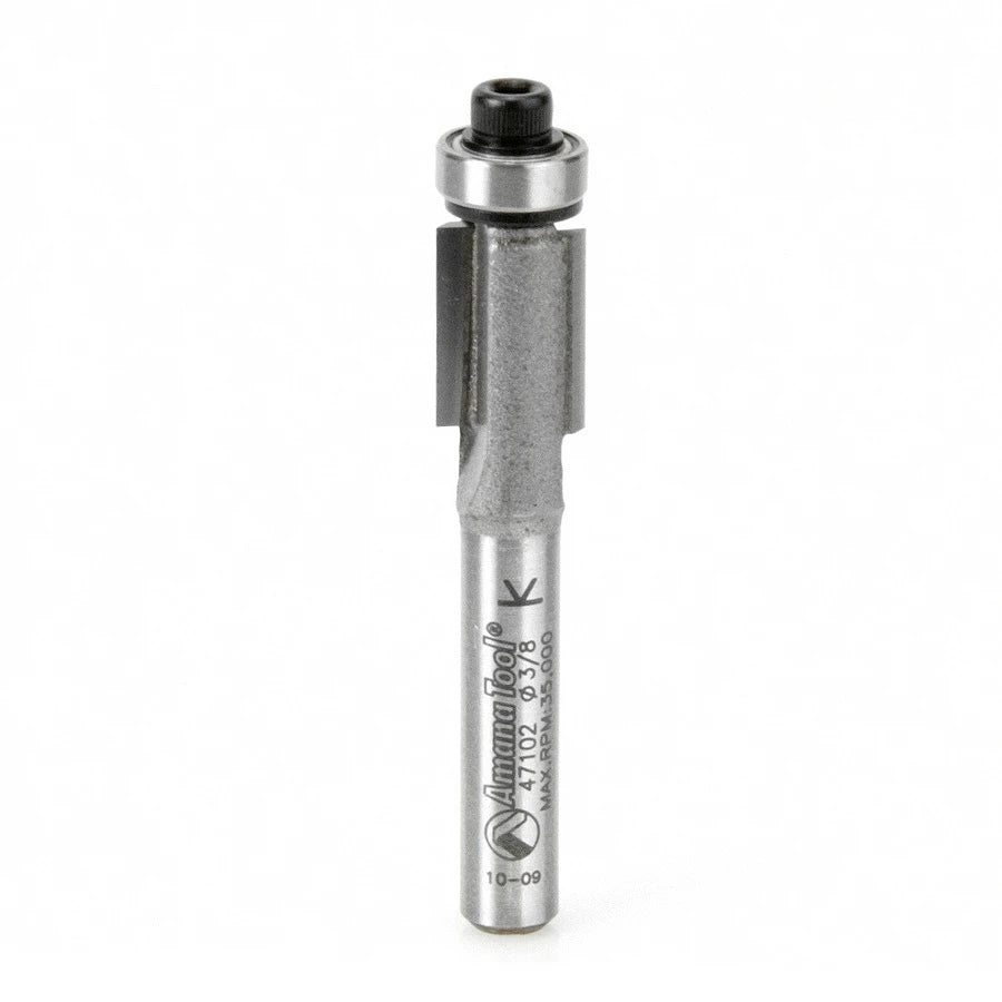 Amana Tool - 47102 - FLUSH TRIM  3/8 DIA  1/4 SHANK