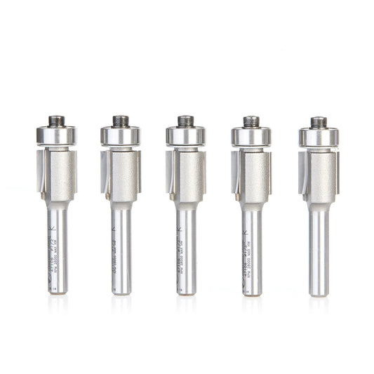 Amana Tool - 47106-5 - 5 PC FLUSH TRIM  1/2Dx1/4 SHK