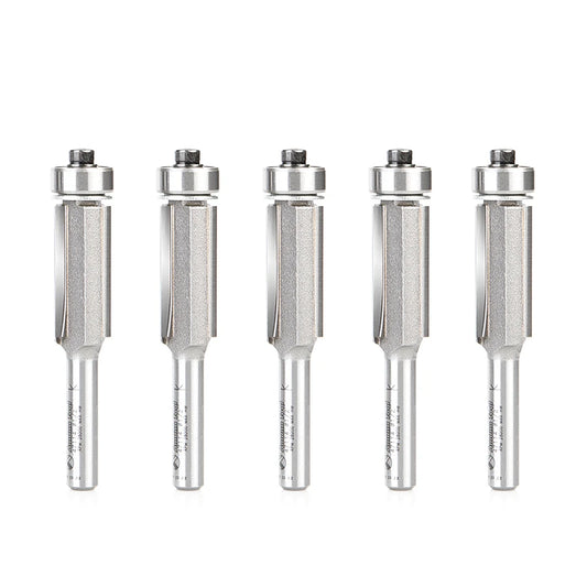 Amana Tool - 47114-5 - 5PC FLUSHTRIM 3FL 1/2Dx1/4 SHK