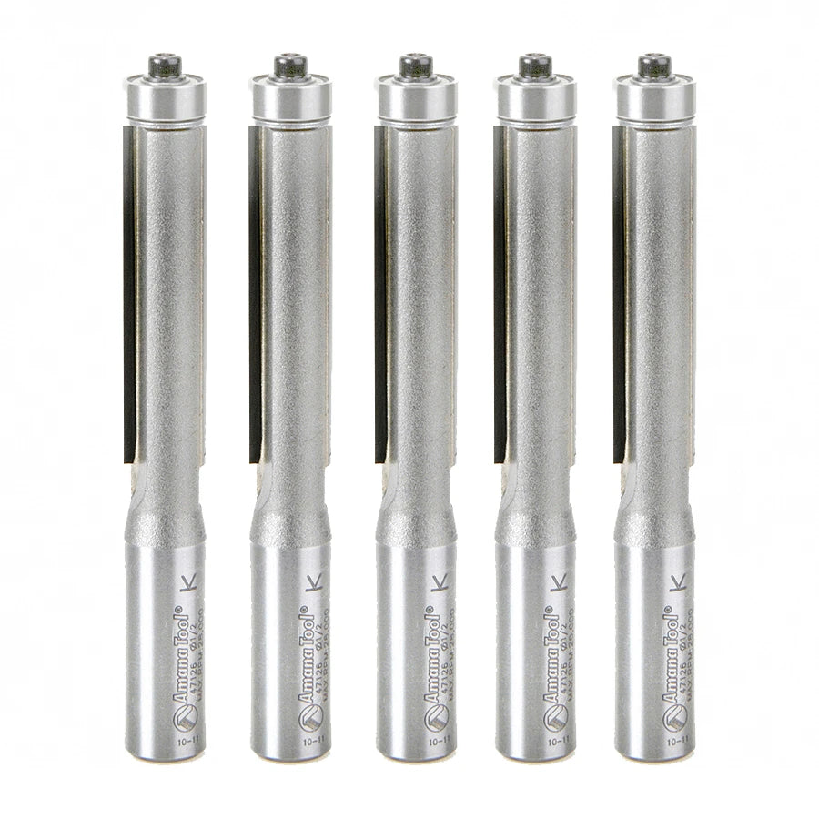 Amana Tool - 47126-5 - 5 PC FLUSH TRIM  1/2Dx1/2 SHK