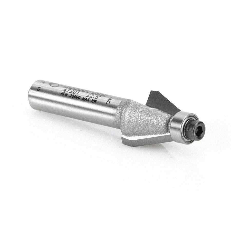 Amana Tool - 47201 - BEVEL BIT 22 DEGREE 1/4 SHANK