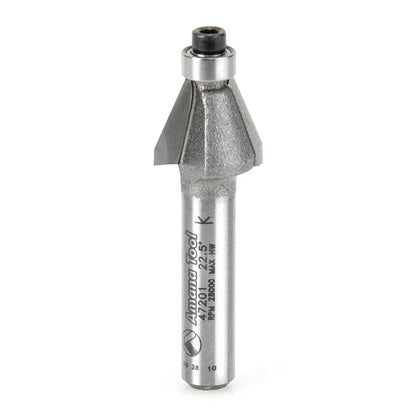 Amana Tool - 47201 - BEVEL BIT 22 DEGREE 1/4 SHANK