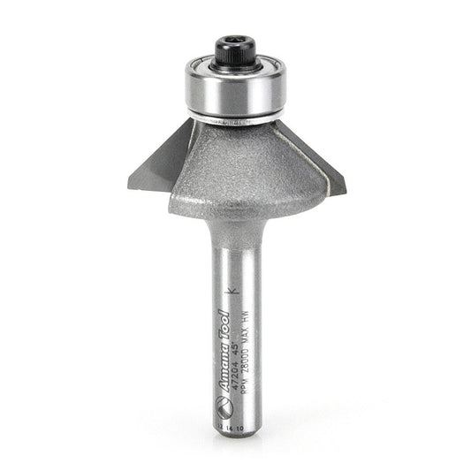 Amana Tool - 47204 - BEVEL BIT 45 DEGREE 1/4 SHANK