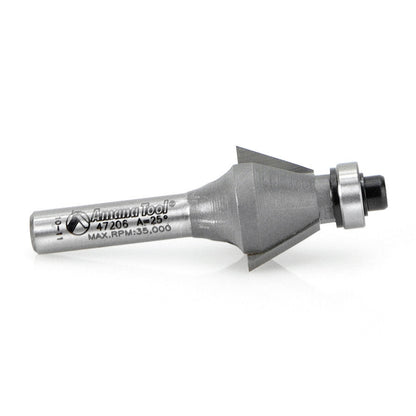 Amana Tool - 47206 - BEVEL BIT 25 DEGREE 1/4 SHANK