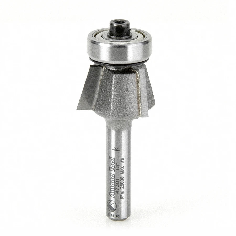 Amana Tool - 47301 - BEVEL TRIM 15 DEGREE 3 FLUTE.