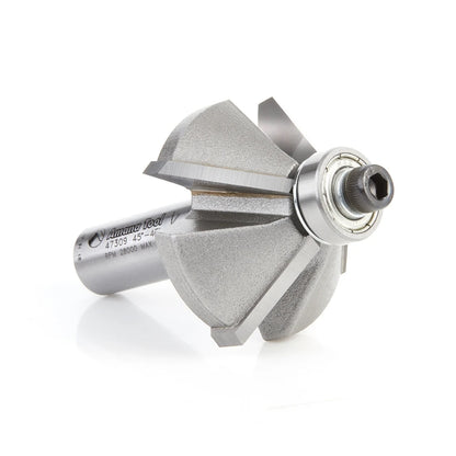 Amana Tool - 47309 - 4FL 45D CHAMFER 1/2" SHANK