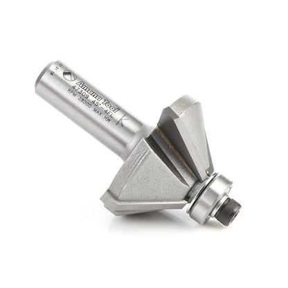 Amana Tool - 47309 - 4FL 45D CHAMFER 1/2" SHANK