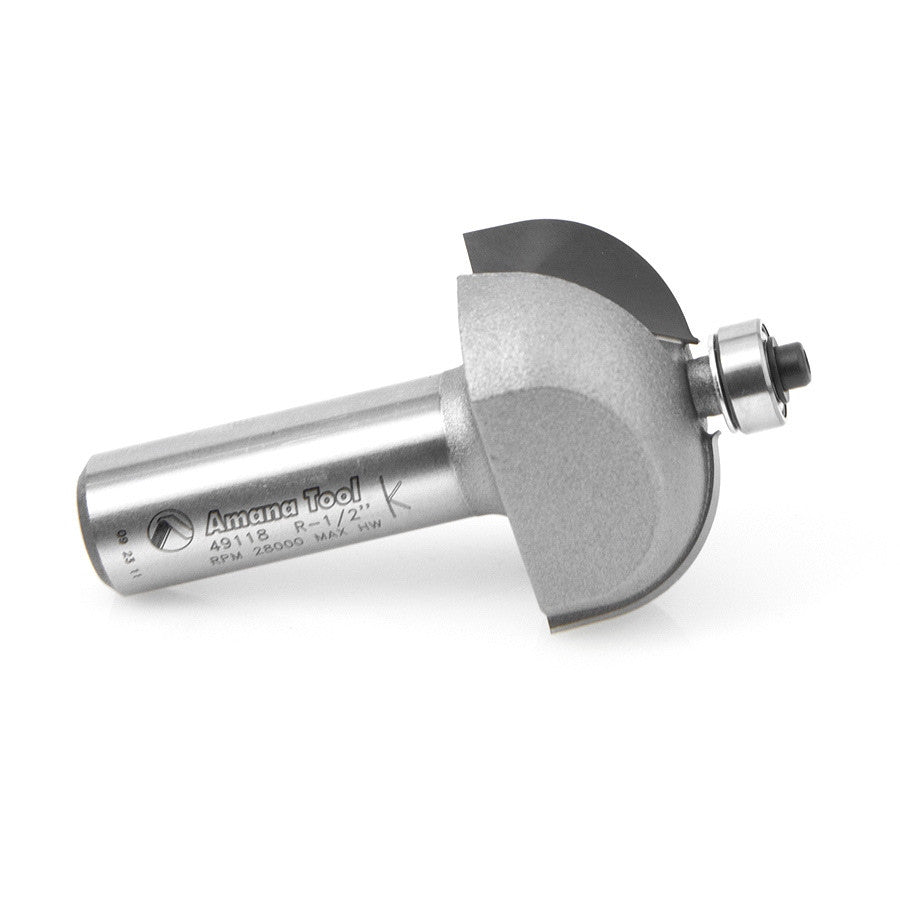 Amana Tool - 49118 - COVE BIT 1/2 RAD 1/2 SHANK