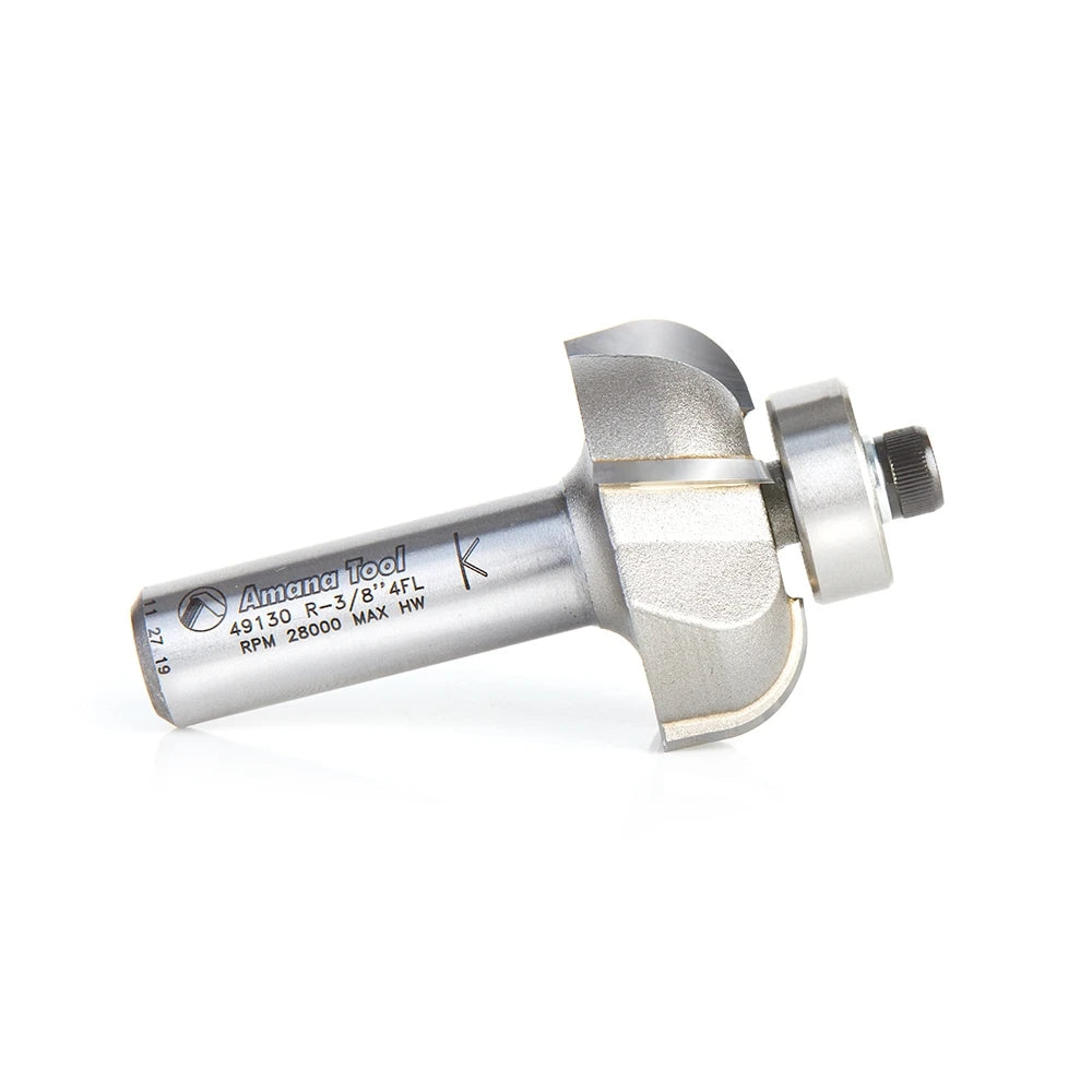 Amana Tool - 49130 - 4FL COVE BIT 3/8"R 1/2"SHANK