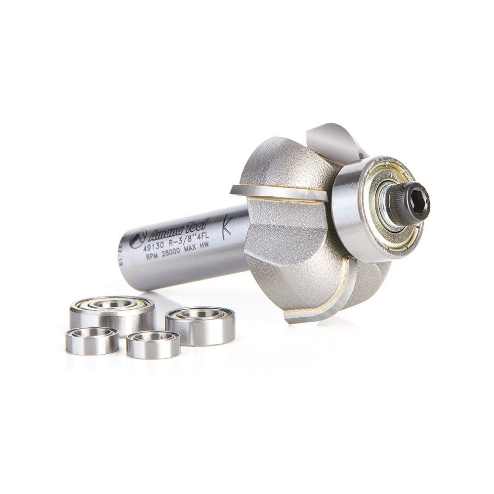 Amana Tool - 49130 - 4FL COVE BIT 3/8"R 1/2"SHANK