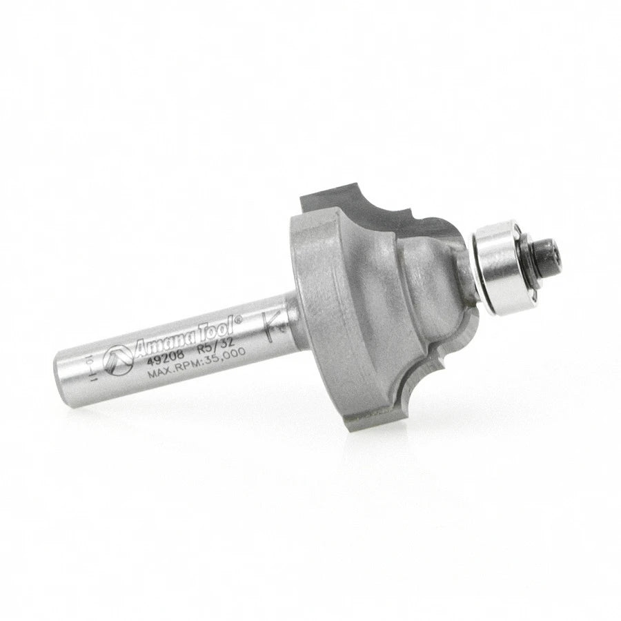 Amana Tool - 49208 - DOUBLE OGEE  5/32 RAD 1/4 SHK