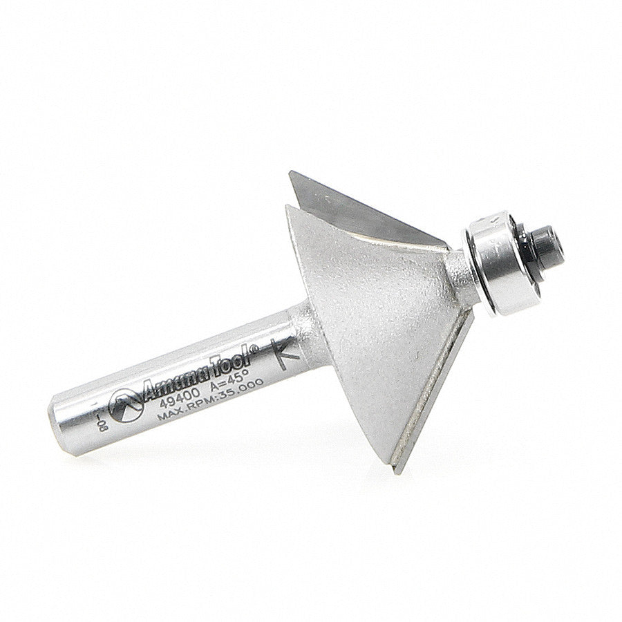 Amana Tool - 49400 - CHAMFER 45 DEGREE 1/4 SHANK