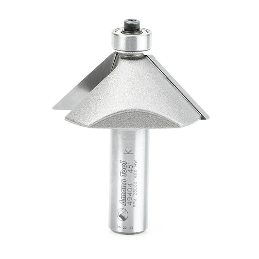 Amana Tool - 49404 - 45 DEGREE CHAMFER 1/2 SHANK