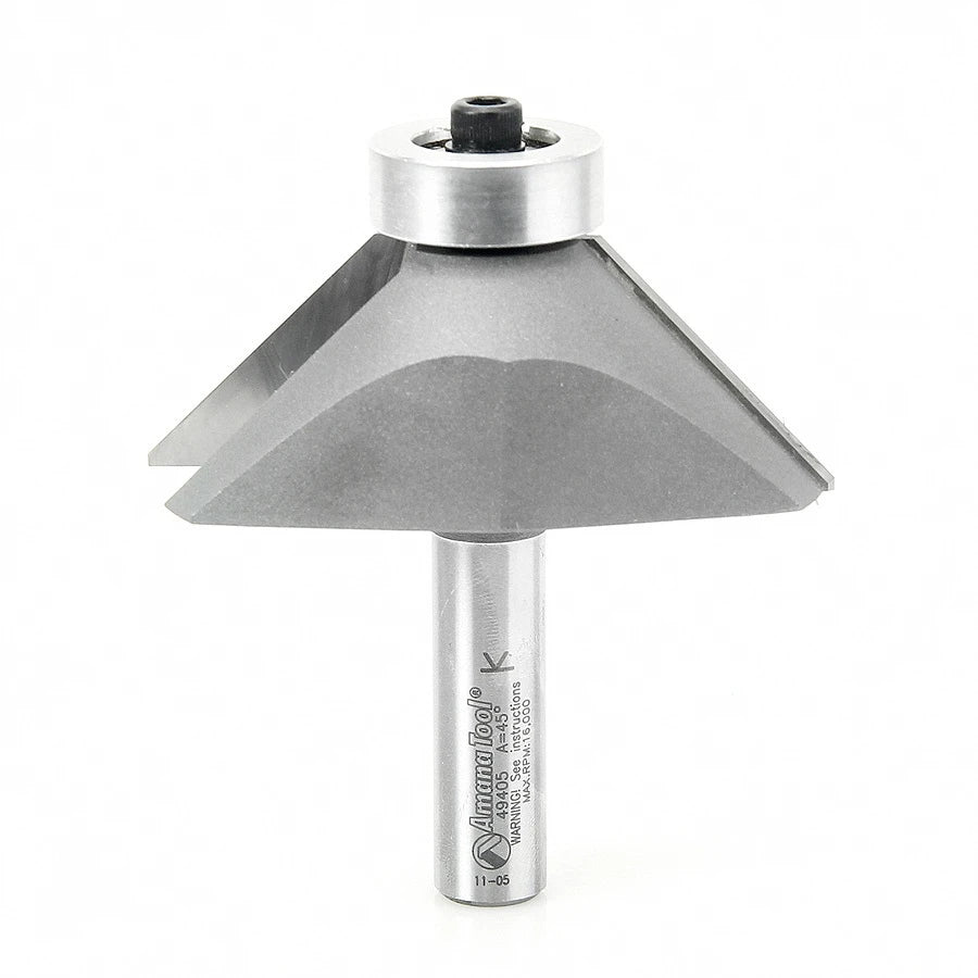 Amana Tool - 49405 - 45 DEGREE CHAMFER 1/2 SHANK