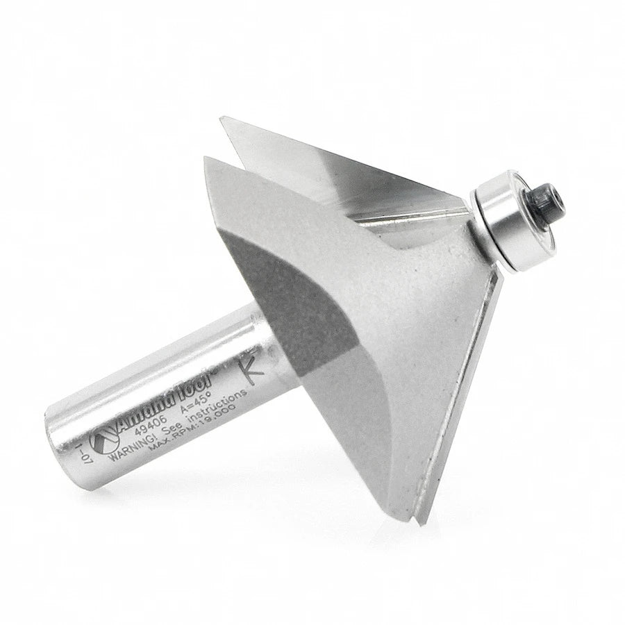 Amana Tool - 49406 - 45 DEGREE CHAMFER 1/2 SHK