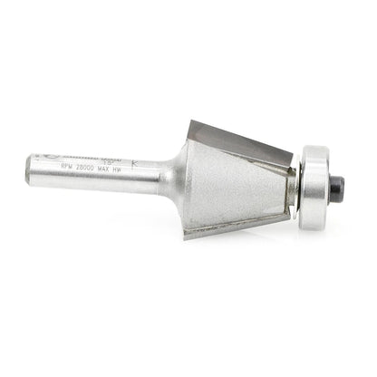 Amana Tool - 49409 - 15 DEGREE CHAMFER 1/4 SHANK