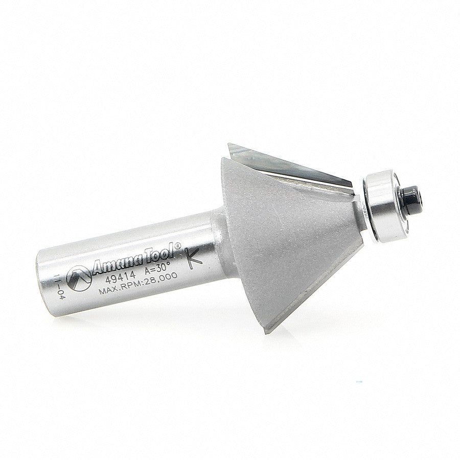 Amana Tool - 49414 - 30 DEGREE CHAMFER 1/2 SHANK