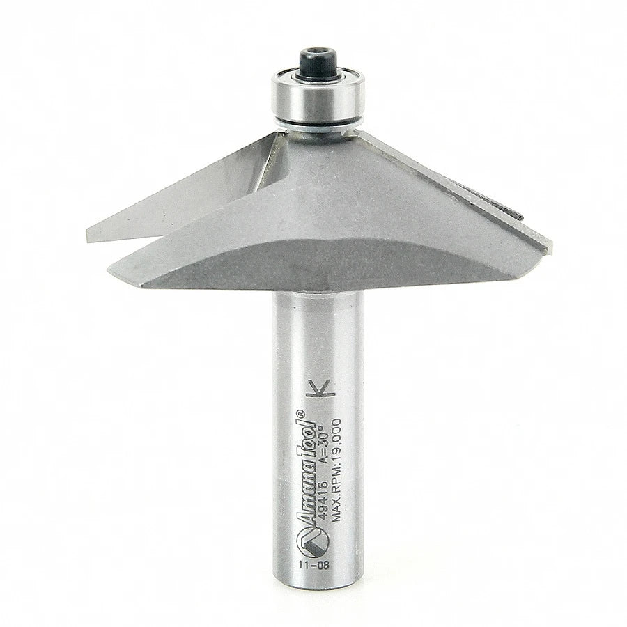 Amana Tool - 49416 - 60 DEGREE CHAMFER BIT 1/2 SHNK