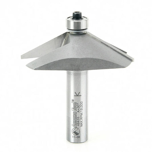 Amana Tool - 49416 - 60 DEGREE CHAMFER BIT 1/2 SHNK