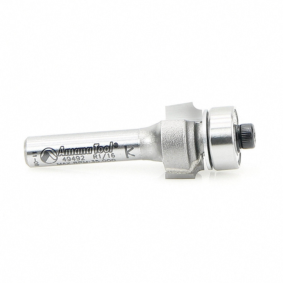 Amana Tool - 49492 - CORNER ROUND 1/16 RAD 1/4 SHK