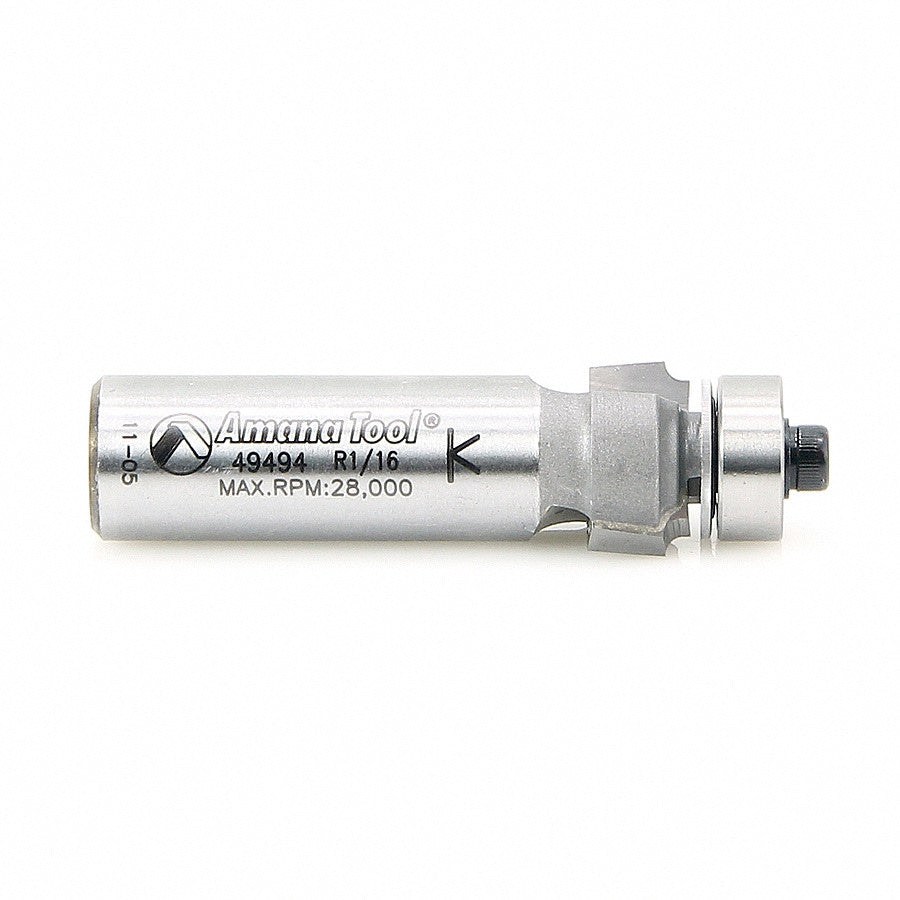 Amana Tool - 49494 - CORNER ROUND 1/16 RAD 1/2 SHK