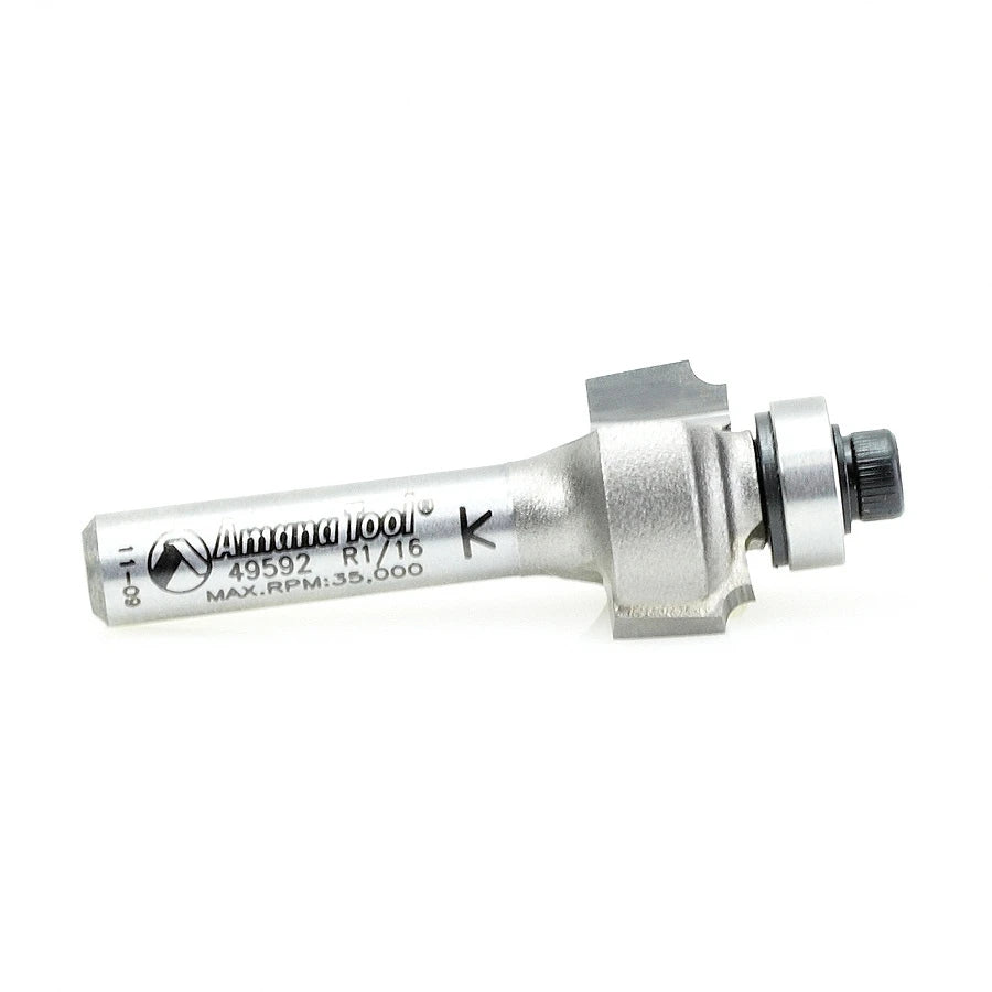 Amana Tool - 49592 - BEADING BIT 1/16 RAD 1/4 SHK