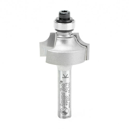 Amana Tool - 49600 - BEADING BIT 3/16 RAD 1/4 SHK